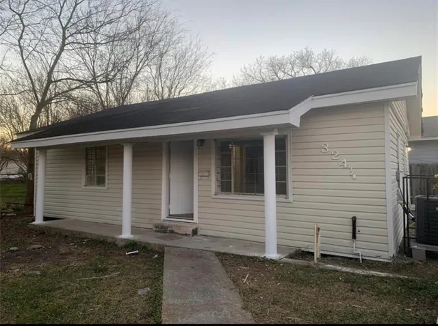 a front view of a house