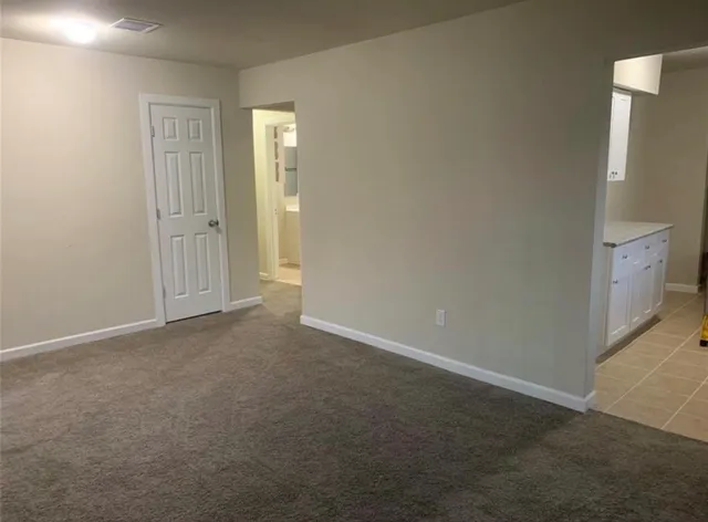 a view of an empty room