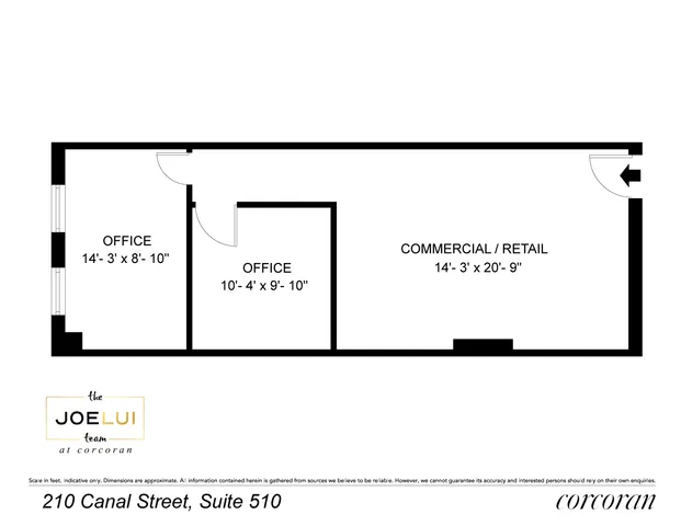 $538,000 | 210 Canal Street, Unit 510 | Chinatown