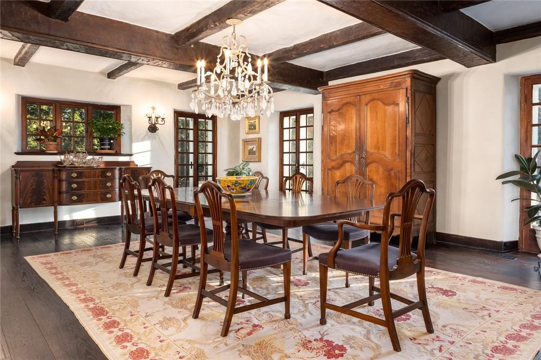 15 Archer Road Harrison, NY 10528 - Photo 9 of 28 Formal dining room w/ doors to terrace