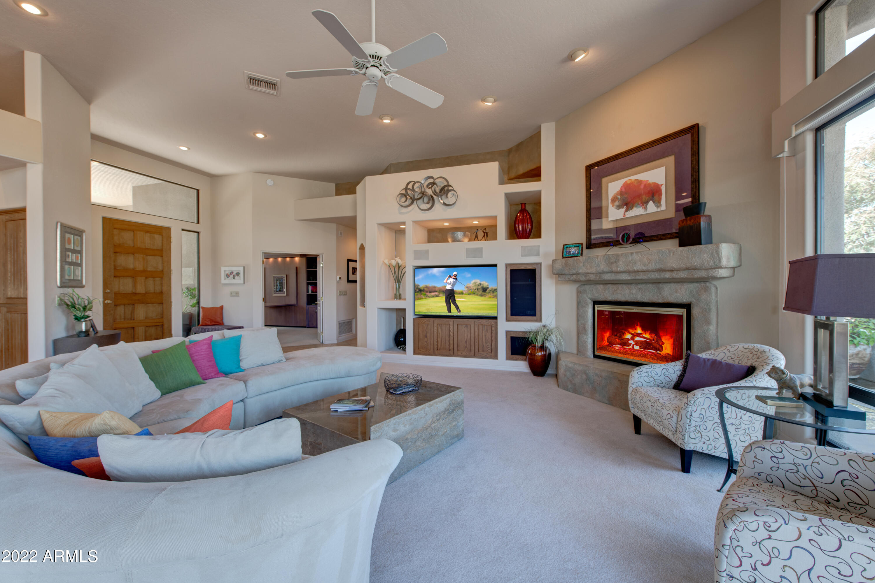 18400 Cobre Way Rio Verde, AZ 85263 - Photo 12 of 38 Great Room entertainment wall