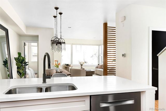 a close view of sink and tap