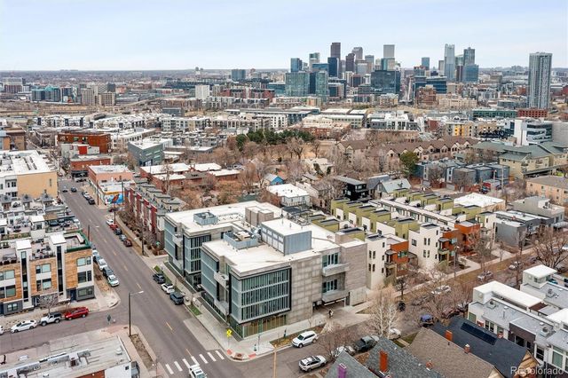 an aerial view of city