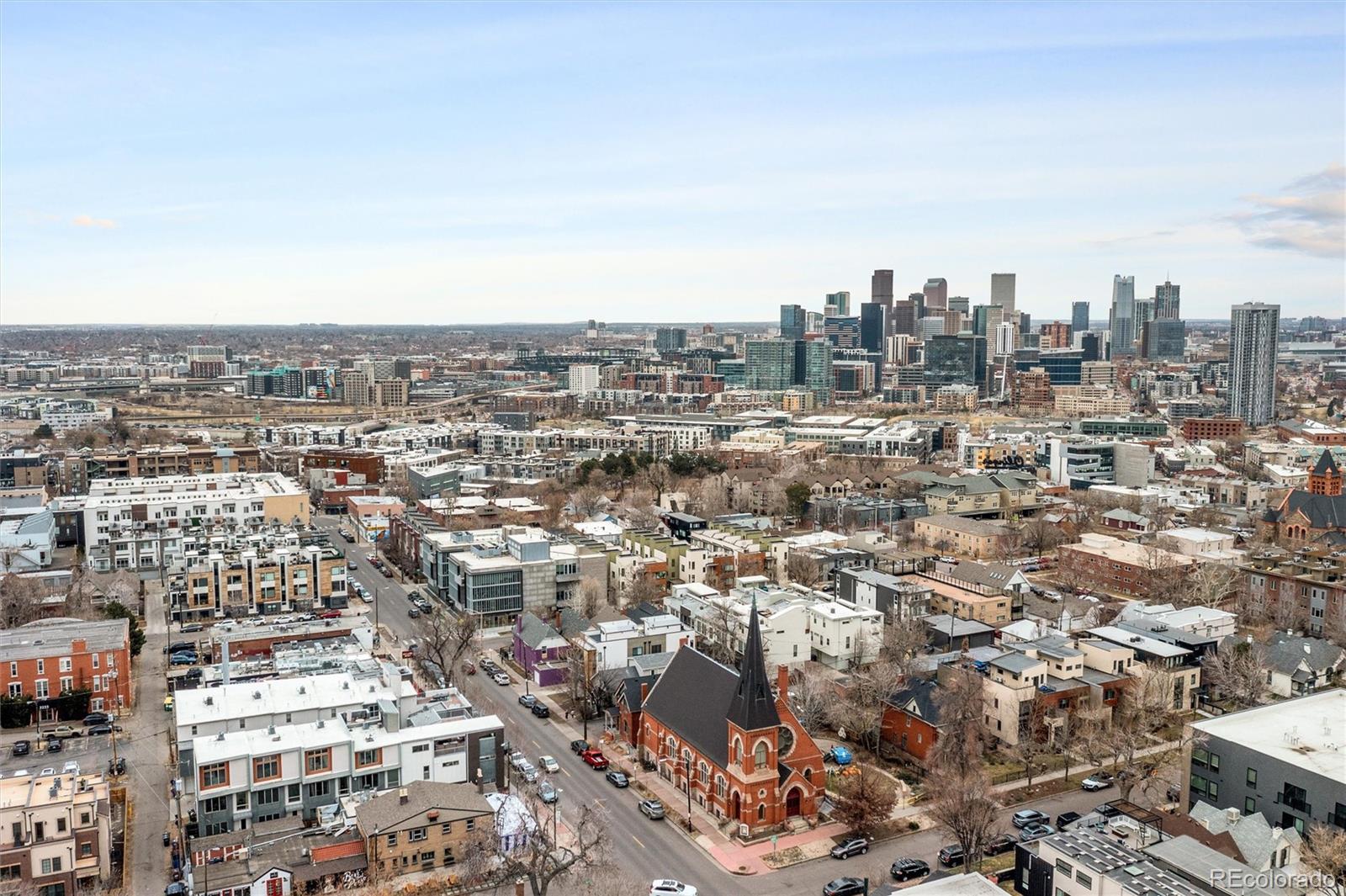 3166 Vallejo Street Denver, CO 80211 - Photo 42 of 50 an aerial view of city