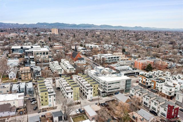 a view of a building with large windows