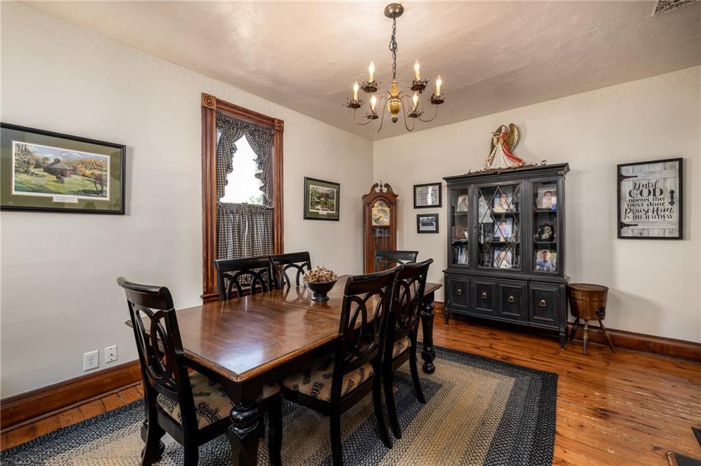 4 North Liberty Road West Alexander, PA 15376 - Photo 7 of 15 Dining Room has a unique fireplace