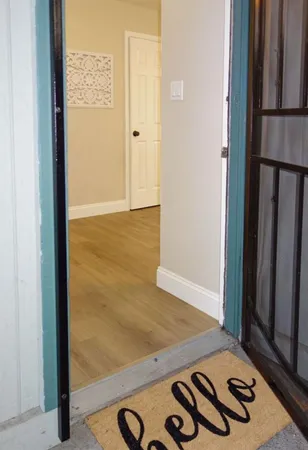 a view of an empty room