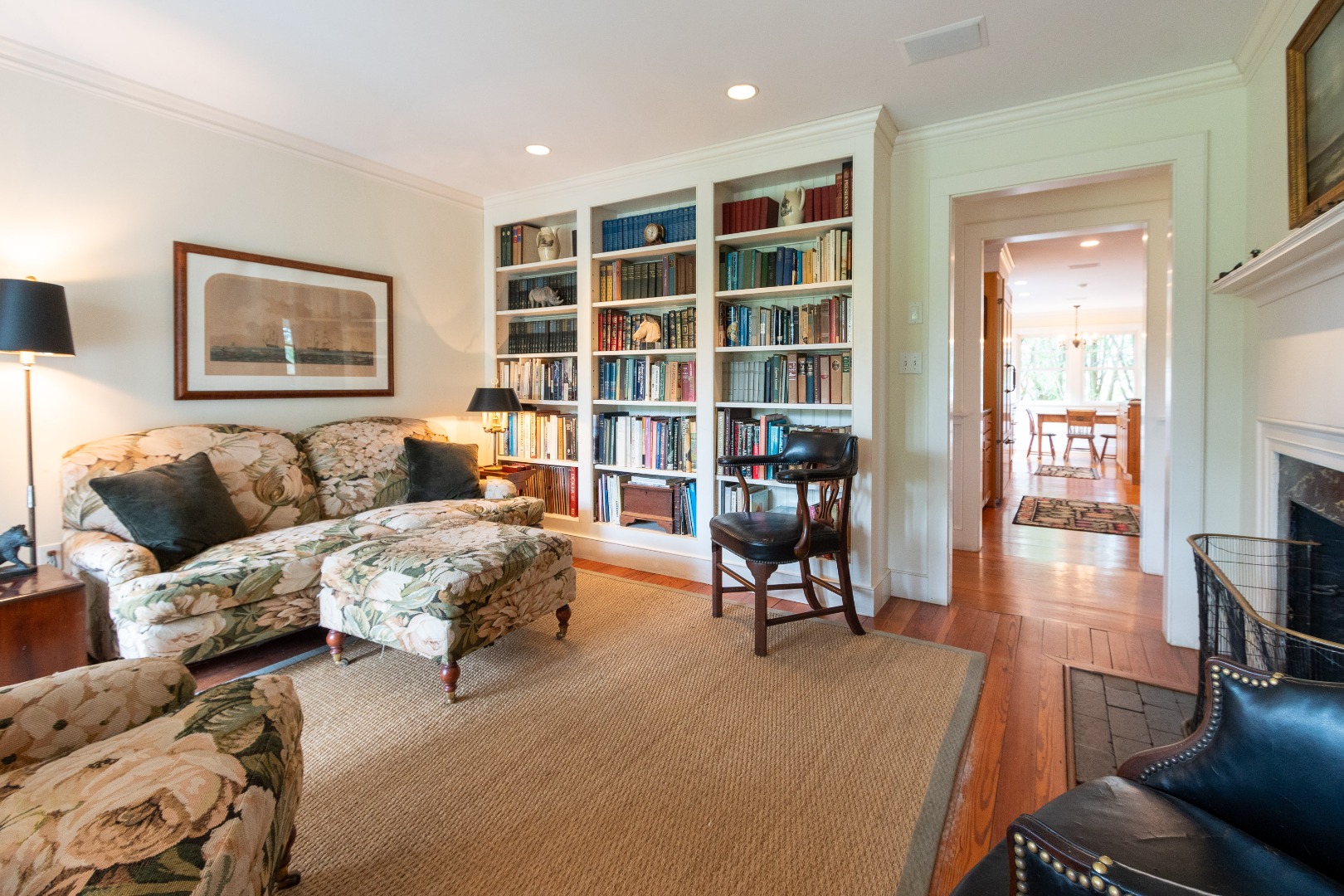 15 Cliff Road Nantucket, MA 02554 - Photo 20 of 50 a living room with furniture hard wood floor and a flat screen tv