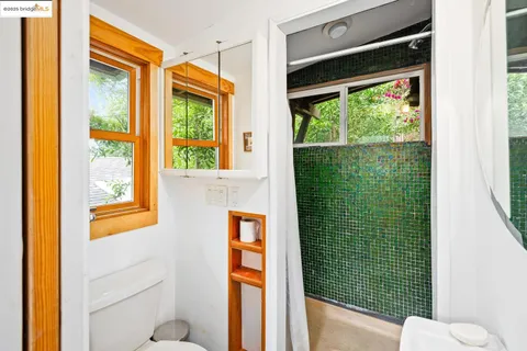 a view of a door and a window