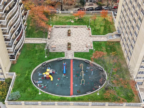 a view of swimming pool from a yard