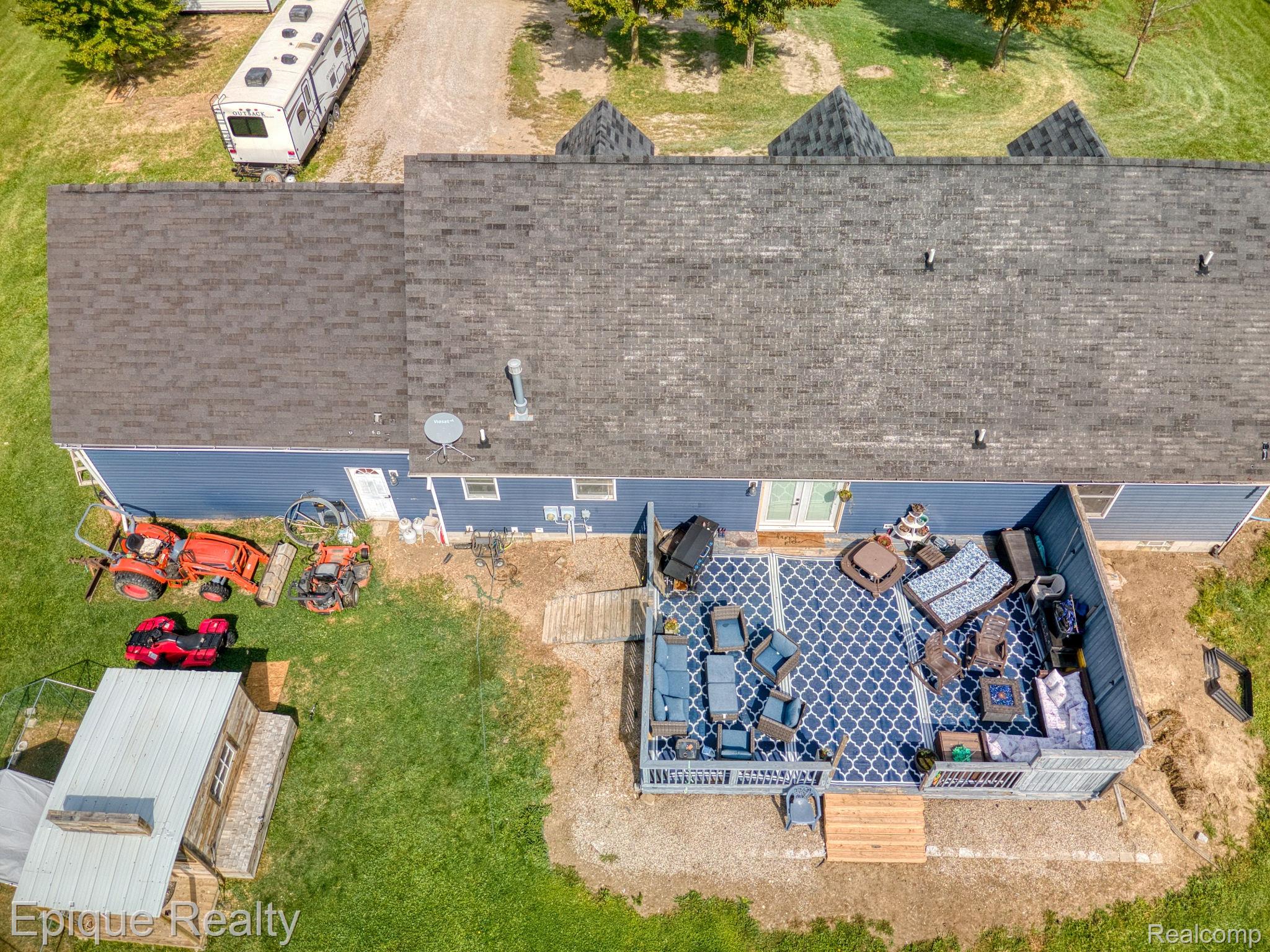 13265 Tibbets Road Memphis, MI 48041 - Photo 40 of 48 Aerial view of property and surrounding area
