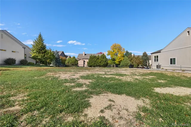 a view of backyard with green space