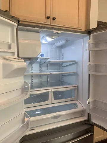 a close view of closet