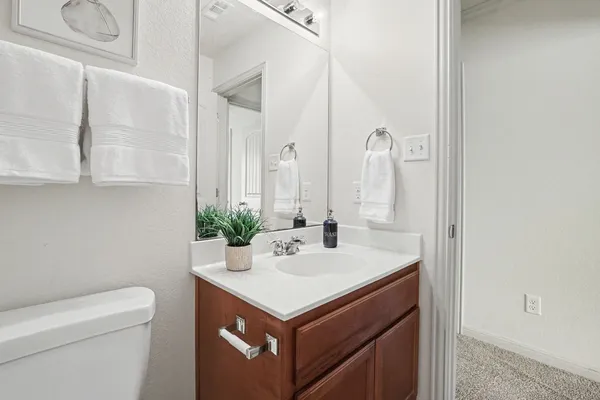 a bathroom with a sink and a toilet
