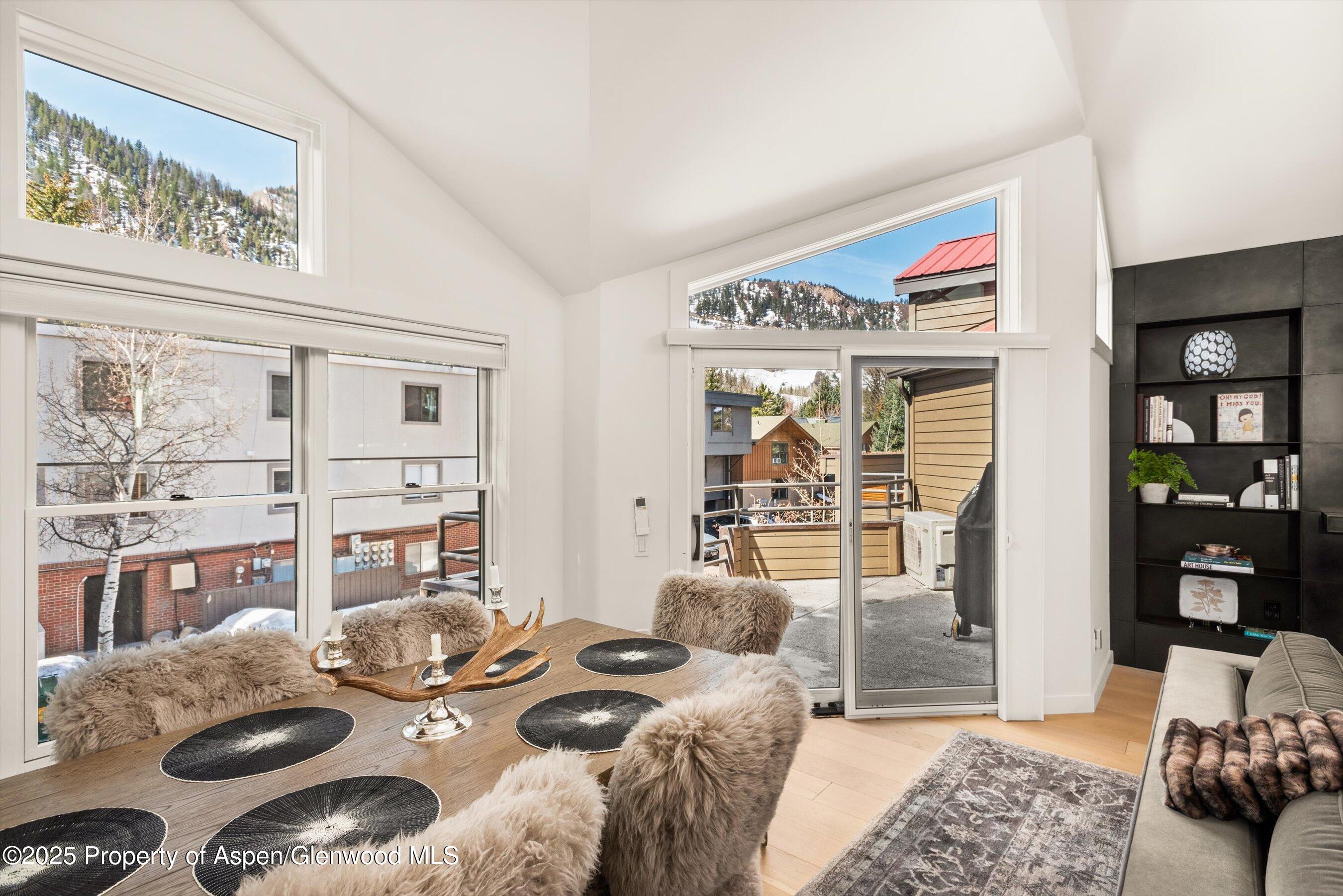 929 East Durant Avenue, Unit 4 Aspen, CO 81611 - Photo 11 of 43 a bedroom with furniture and a book shelf