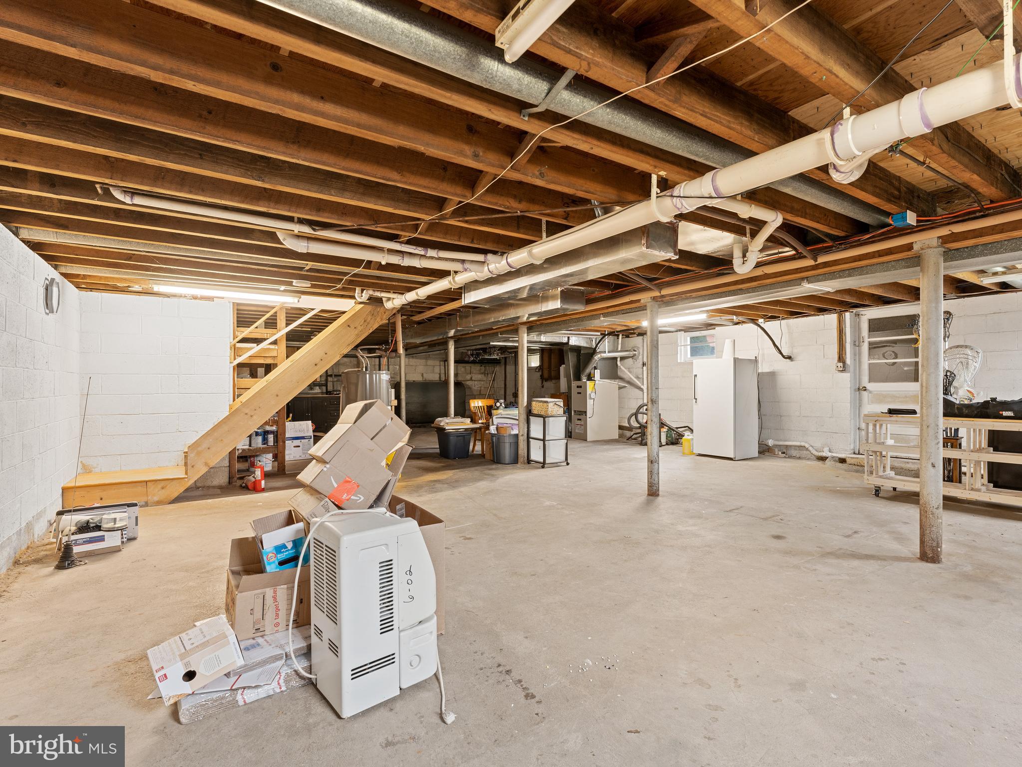 117 Crozerville Road Aston, PA 19014 - Photo 29 of 37 Full, unfinished basement