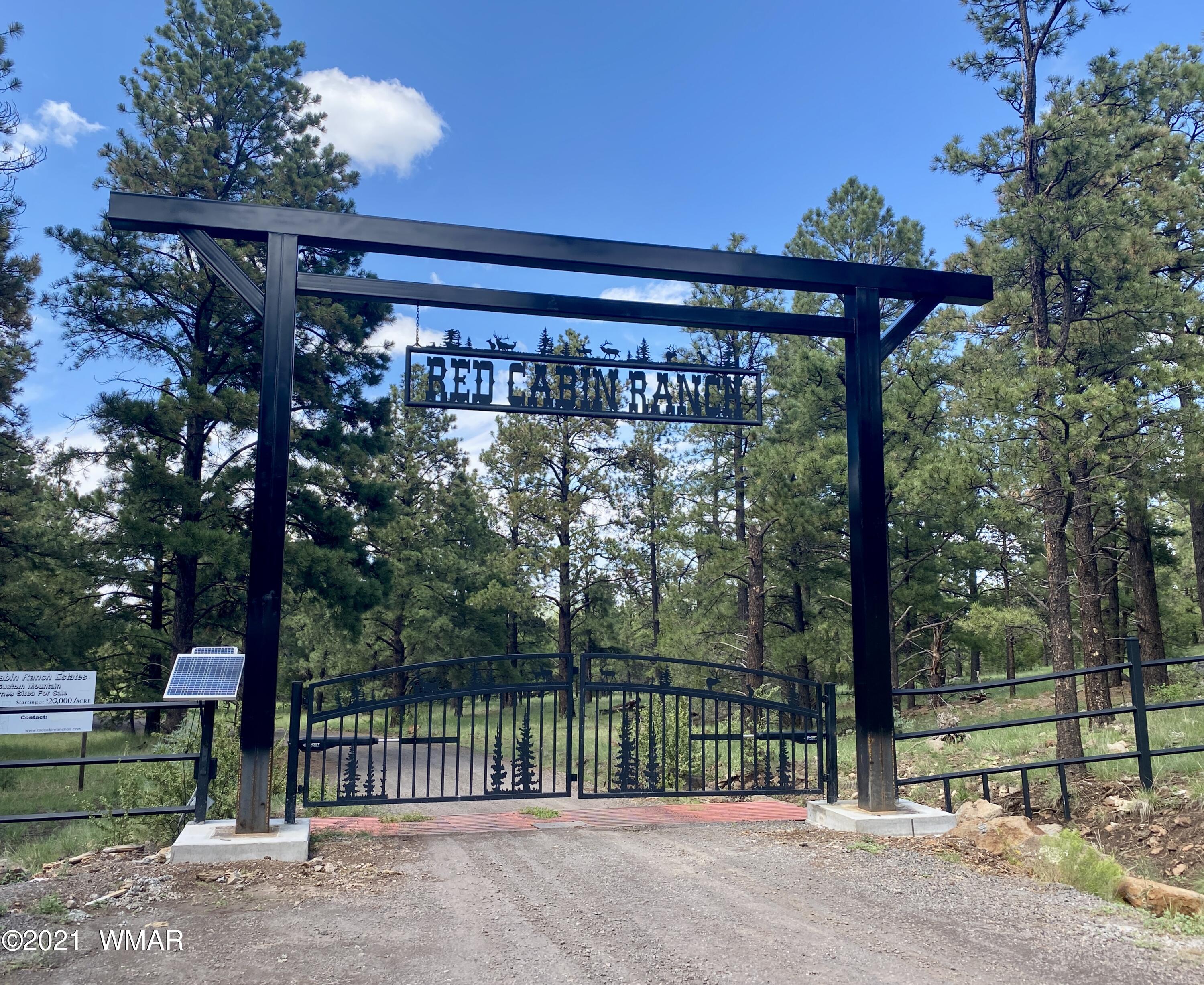 Lot 10 Red Cabin Ranch Vernon, AZ 85940 - Photo 3 of 20 a view of a street with a iron fence