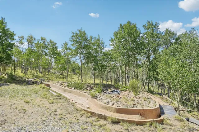 a view of a lake with a mountain in the background