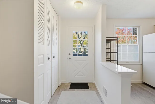 walk in closet with window