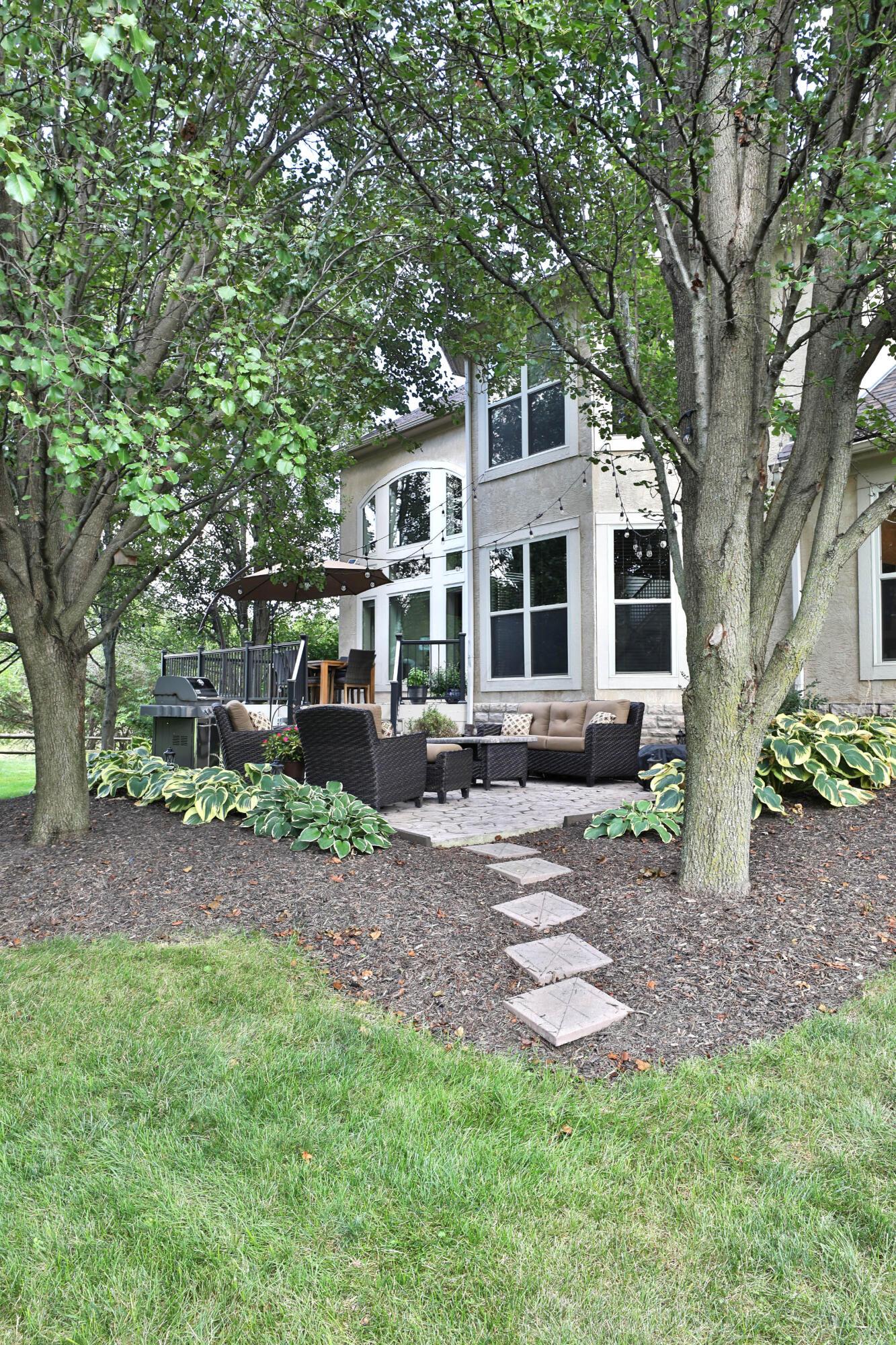 5453 Dublin Road Dublin, OH 43016 - Photo 32 of 38 Mature landscaping affords privacy