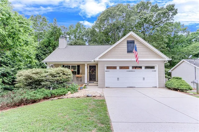 a outdoor living space with furniture