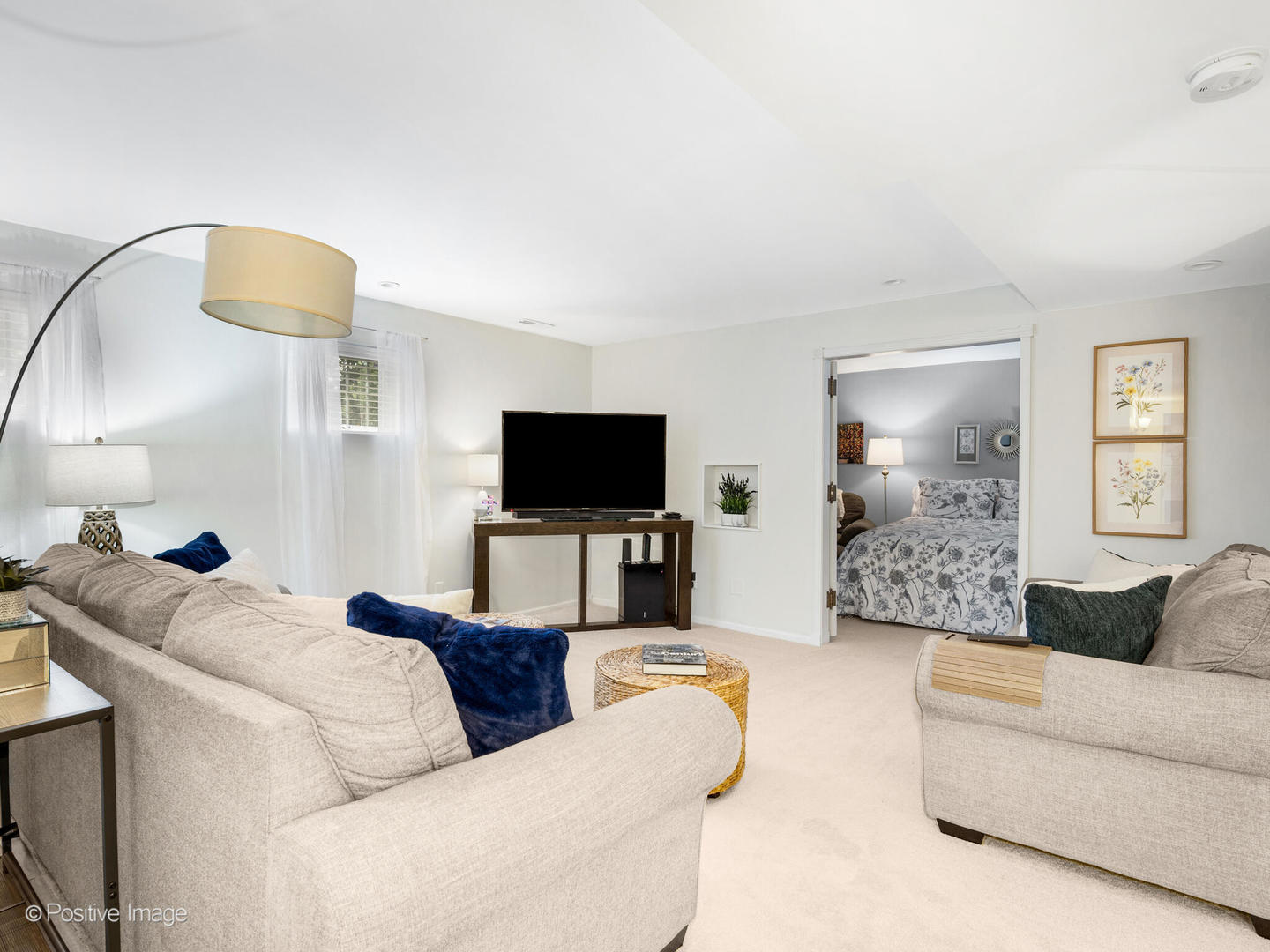 317 East Walnut Street Hinsdale, IL 60521 - Photo 26 of 38 a living room with furniture and a flat screen tv