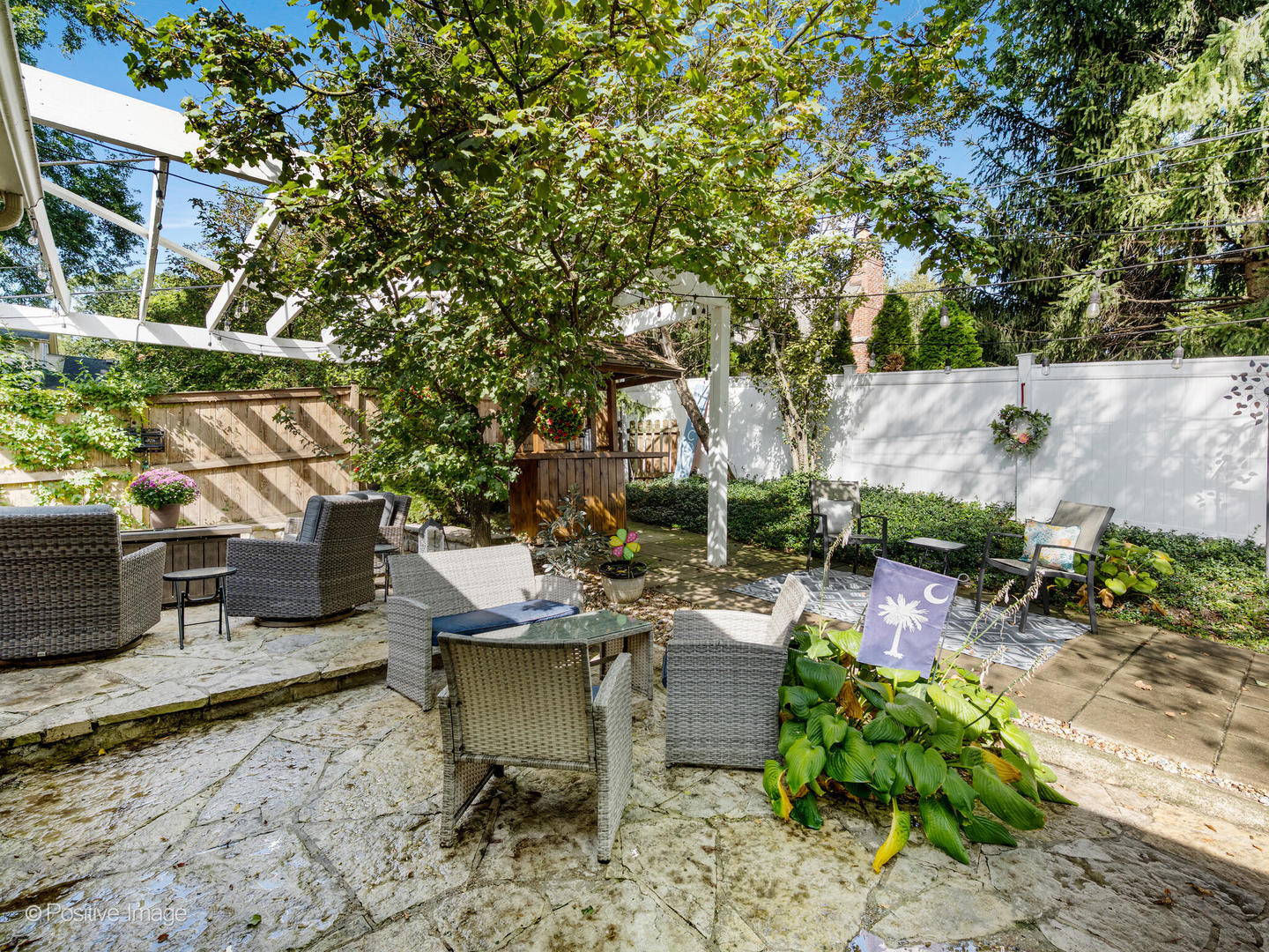 317 East Walnut Street Hinsdale, IL 60521 - Photo 34 of 38 a view of a backyard with sitting area