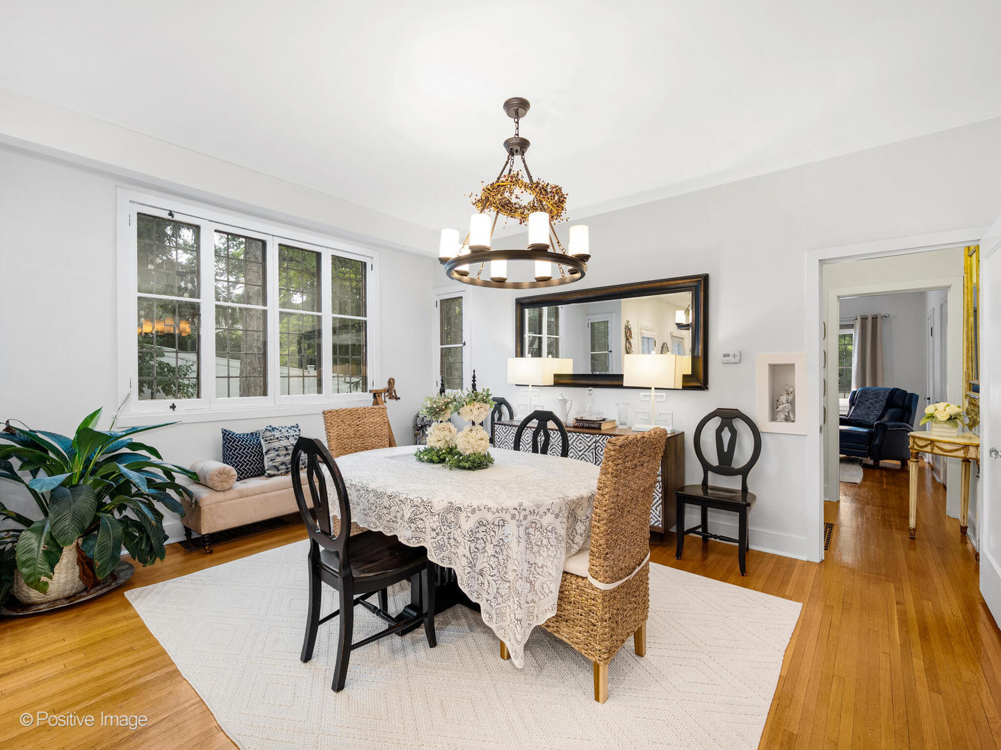 317 East Walnut Street Hinsdale, IL 60521 - Photo 7 of 38 a view of a dining room with furniture window and wooden floor