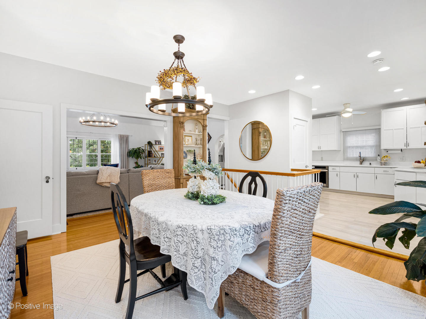 317 East Walnut Street Hinsdale, IL 60521 - Photo 9 of 38 a view of a dining room with furniture and chandelier
