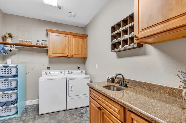 a outdoor space with patio furniture and a fireplace