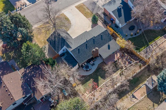 an aerial view of a city