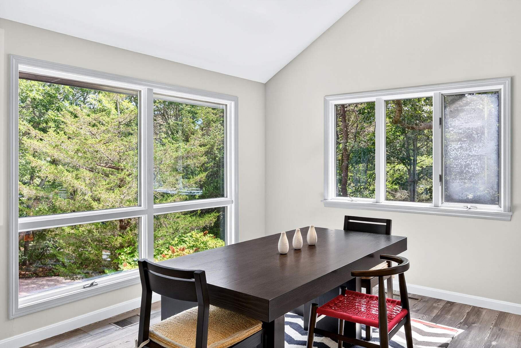 7 Fishermans Road Truro, MA 02666 - Photo 12 of 42 a view of a dining room with furniture window and outside view