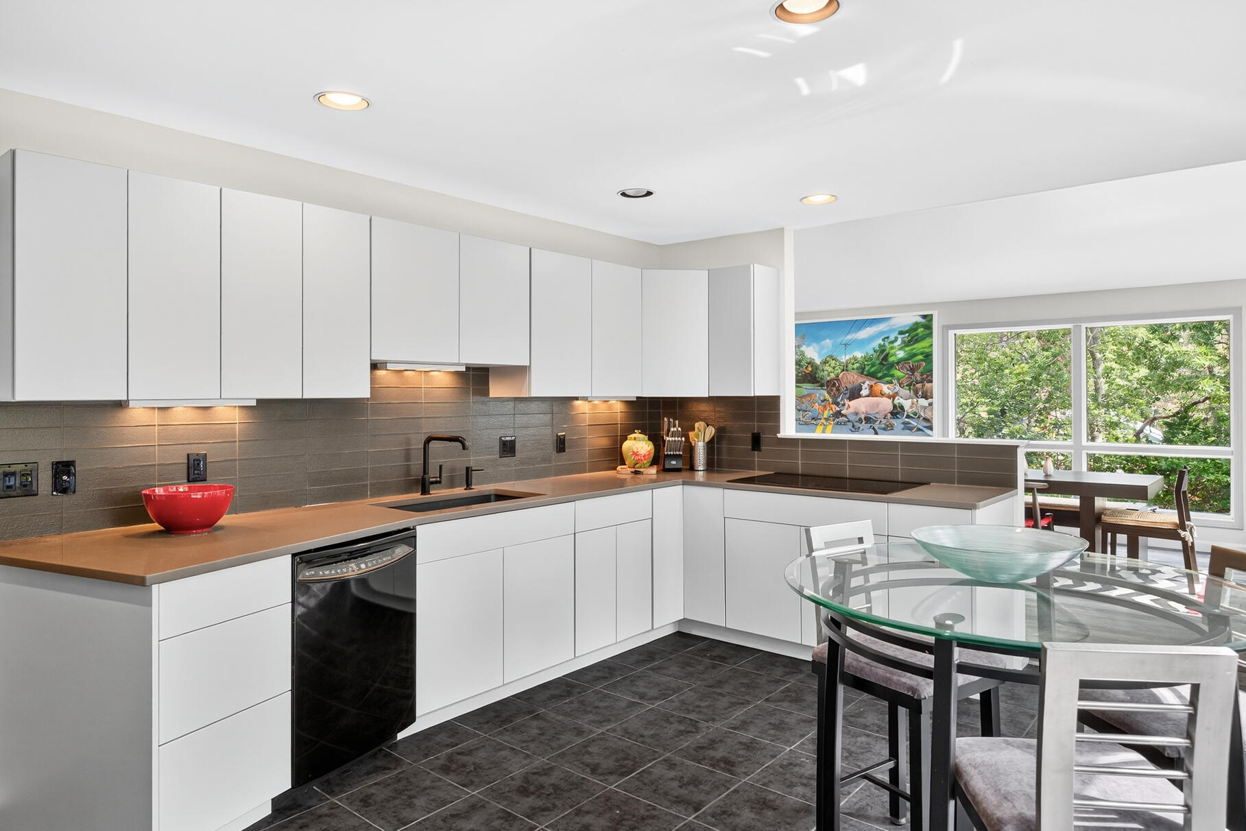 7 Fishermans Road Truro, MA 02666 - Photo 13 of 42 a kitchen with a sink cabinets and window