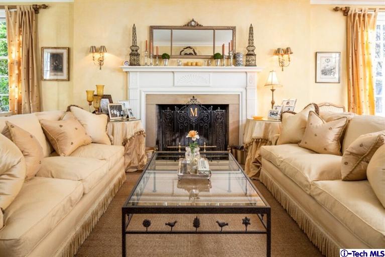 445 Prospect Square Pasadena, CA 91103 - Photo 10 of 45 a living room with furniture and a fireplace