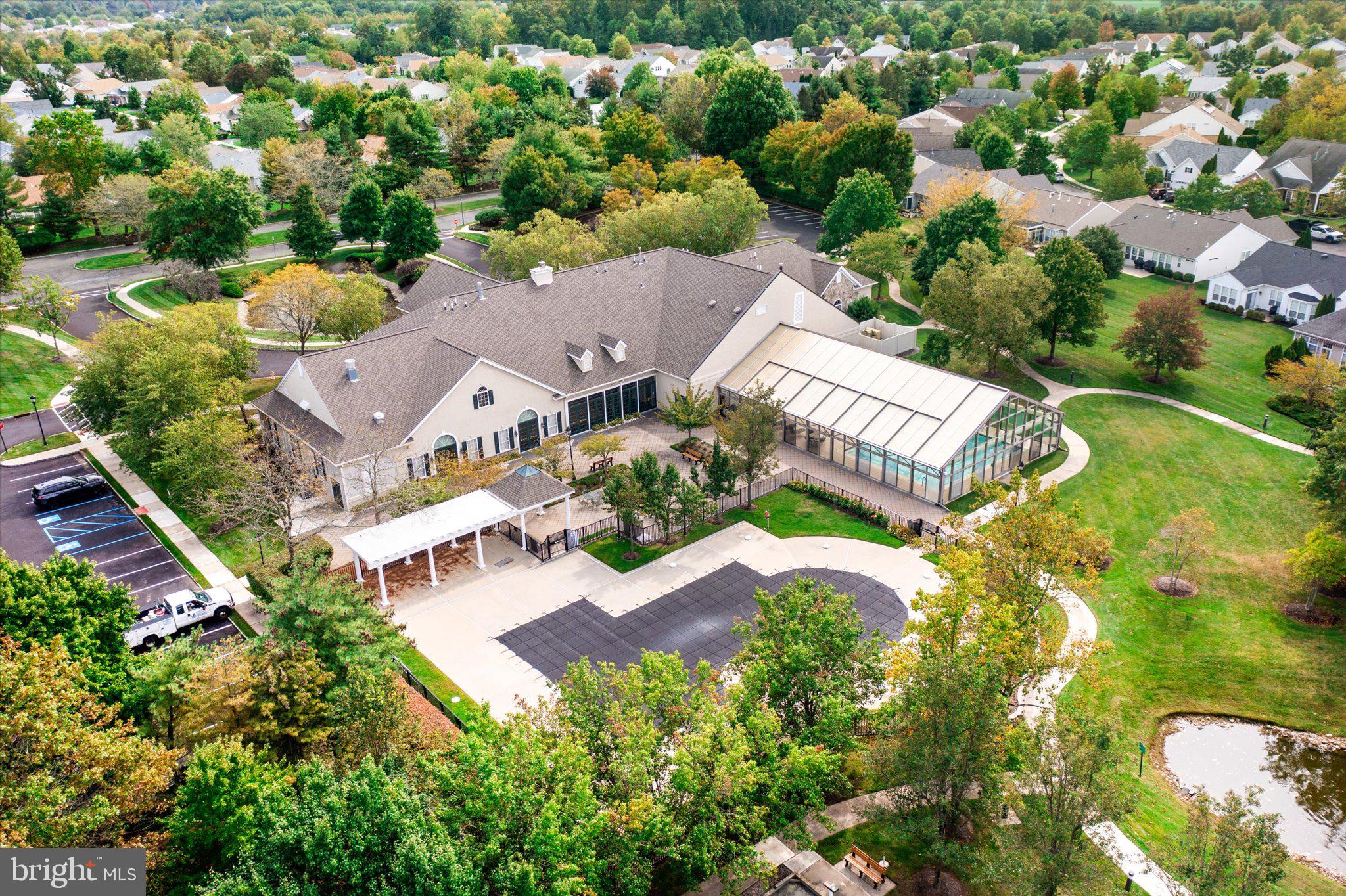 87 Chamber Lane Columbus, NJ 08022 - Photo 29 of 42 an aerial view of a house with a yard and garden