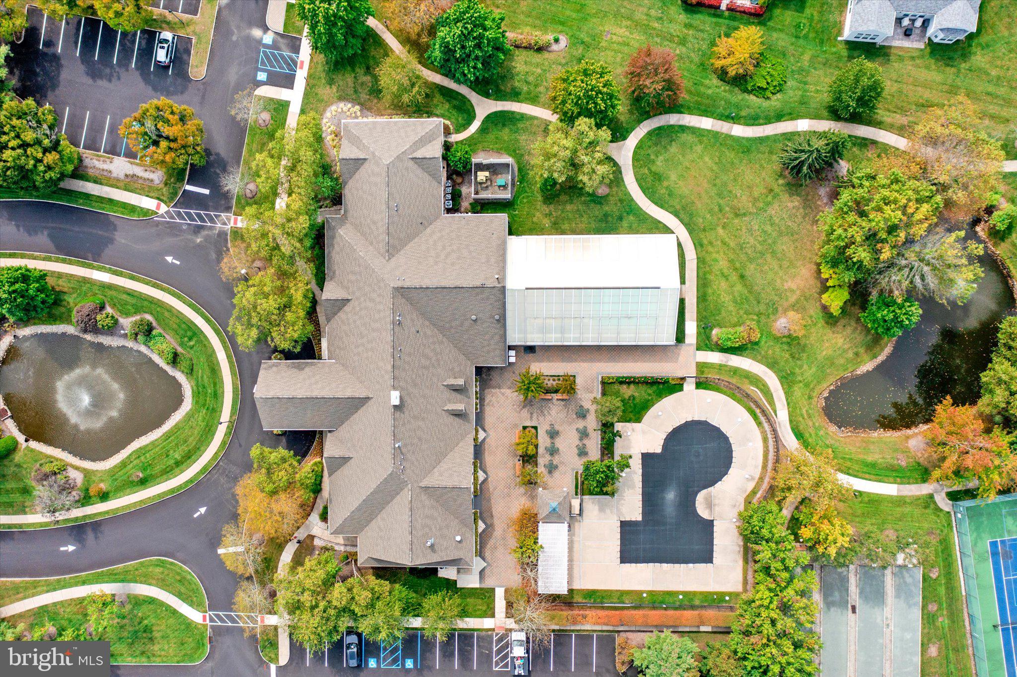 87 Chamber Lane Columbus, NJ 08022 - Photo 30 of 42 an aerial view of a house with swimming pool a yard and outdoor seating