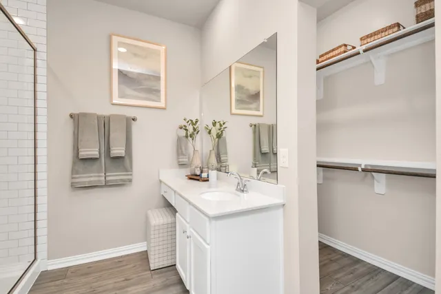 a view of a park with swings