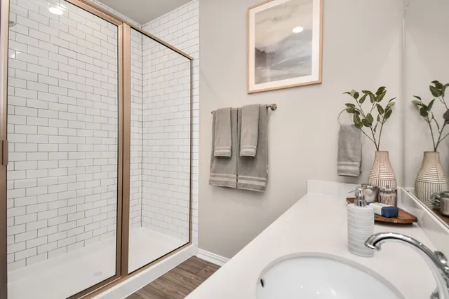 a view of a table and chairs in the patio