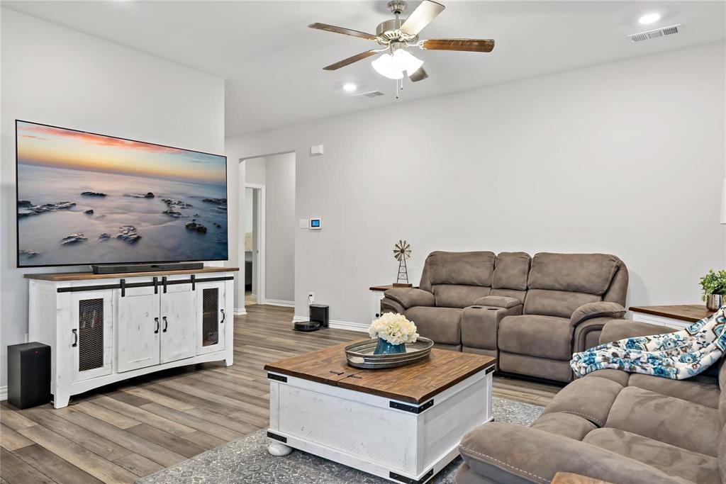 2003 Atlantic Avenue Anna, TX 75409 - Photo 14 of 22 a living room with furniture and wooden floor