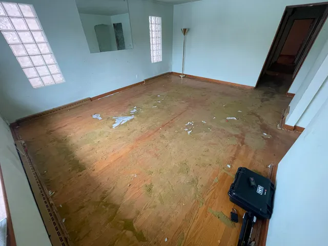 a view of an empty room