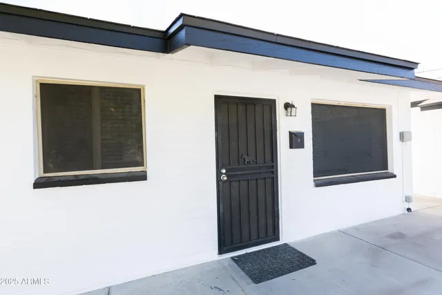 a view of front door