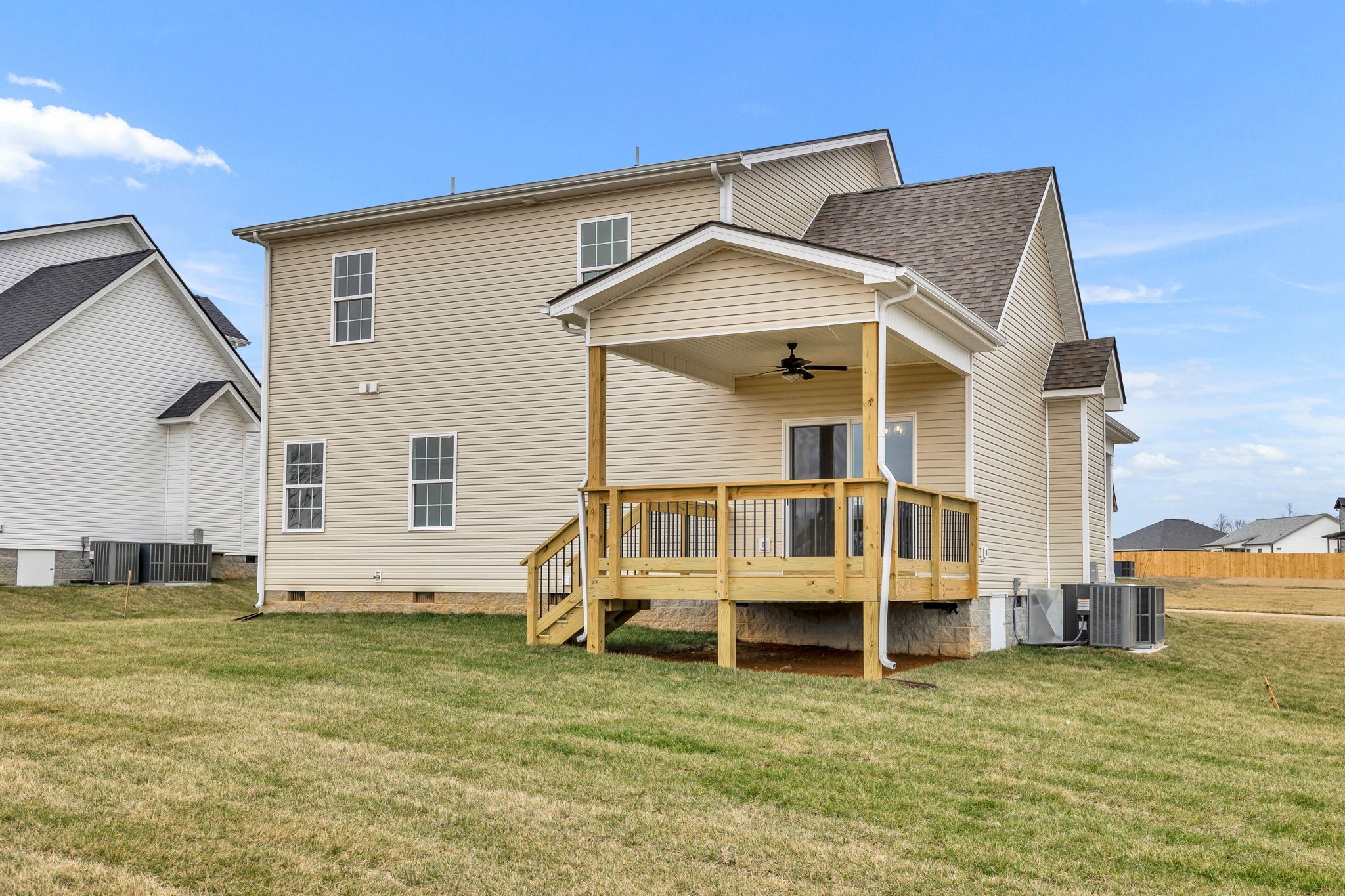 150 Cherry Fields Clarksville, TN 37042 - Photo 30 of 30 a white house that has a big yard and more windows
