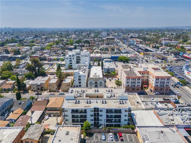 an aerial view of city