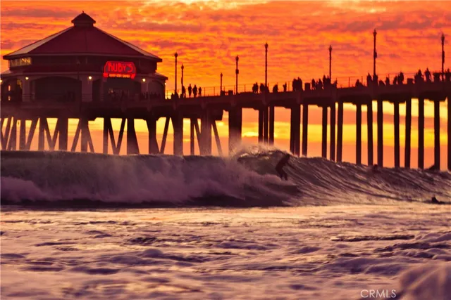 a view of a black and white house