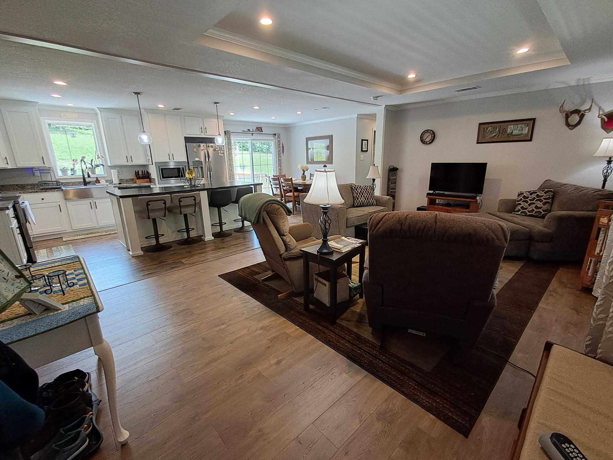5525 Wiley Hollow Road Culleoka, TN 38451 - Photo 27 of 64 a living room with furniture and a flat screen tv