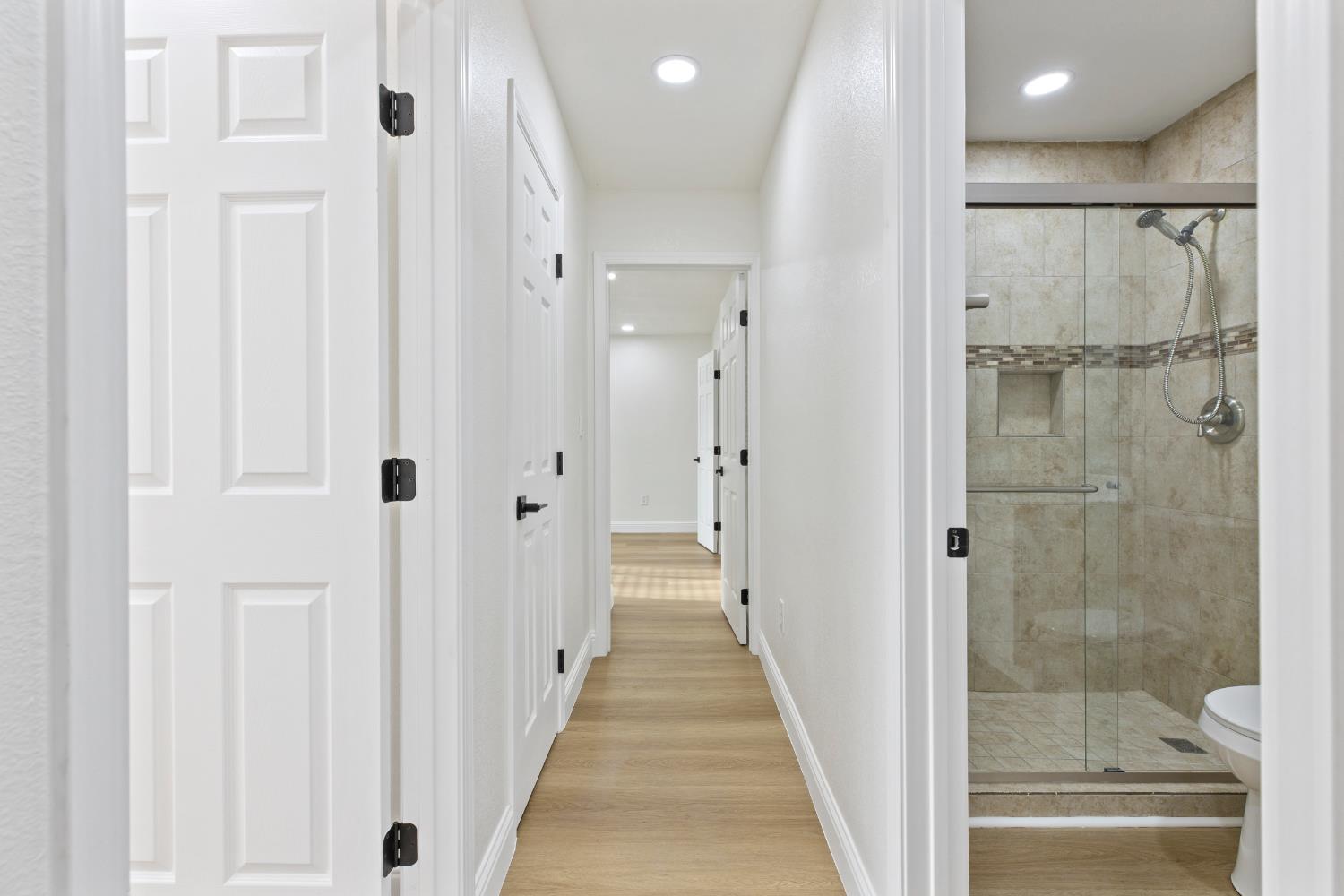 3020 Trudi Way Modesto, CA 95354 - Photo 16 of 24 a view of a bathroom with a glass door shower