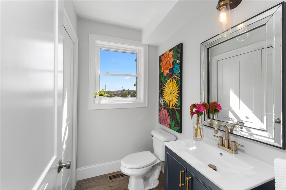 297 Gorton Lake Boulevard Warwick, RI 02886 - Photo 14 of 38 Picture perfect half bathroom on first floor