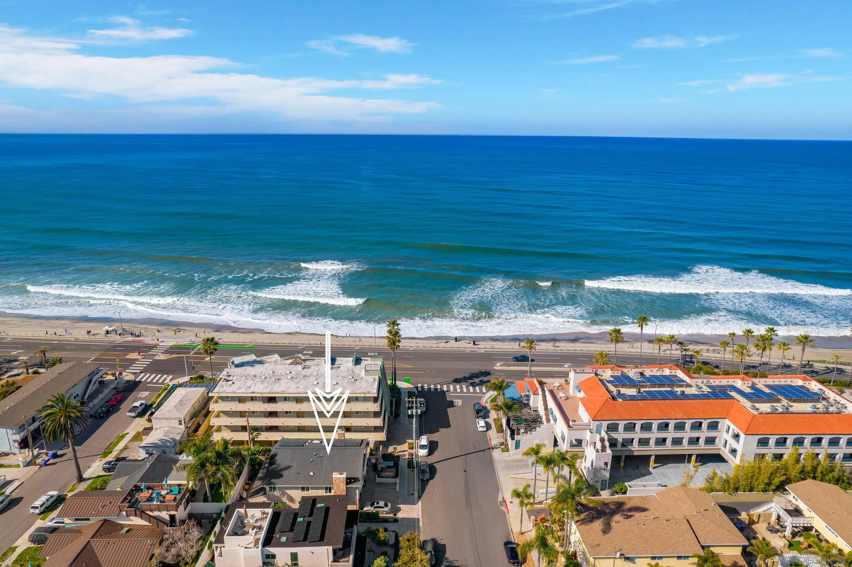 149 Walnut Avenue Carlsbad, CA 92008 - Photo 41 of 48 a view of a swimming pool with an ocean view