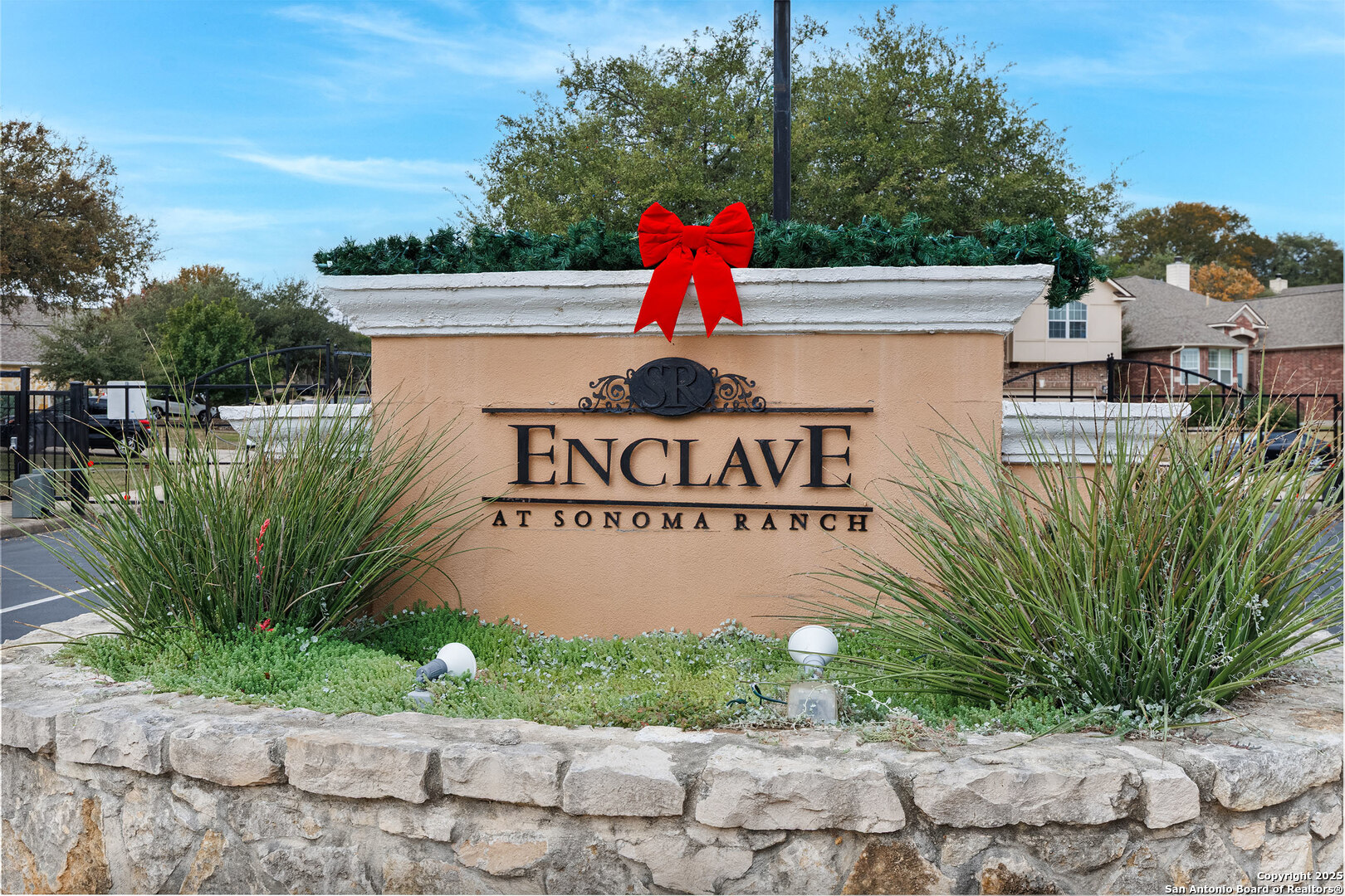 9026 Colfax Helotes, TX 78023 - Photo 38 of 40 a view of outdoor space with sign board and lake view