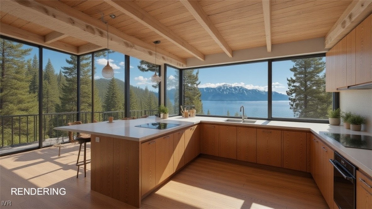 447 Lakeshore Boulevard Incline Village, NV 89451 - Photo 7 of 9 a large kitchen with kitchen island a sink a counter space and stainless steel appliances